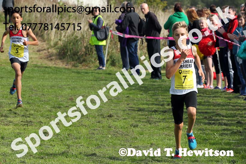 Boys and girls under-13s 2019 Sunderland Harriers Open Cross Country. Photo:  David T. Hewitson/Sports for All Pics